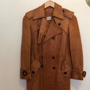 Saks fifth avenue vintage leather coat